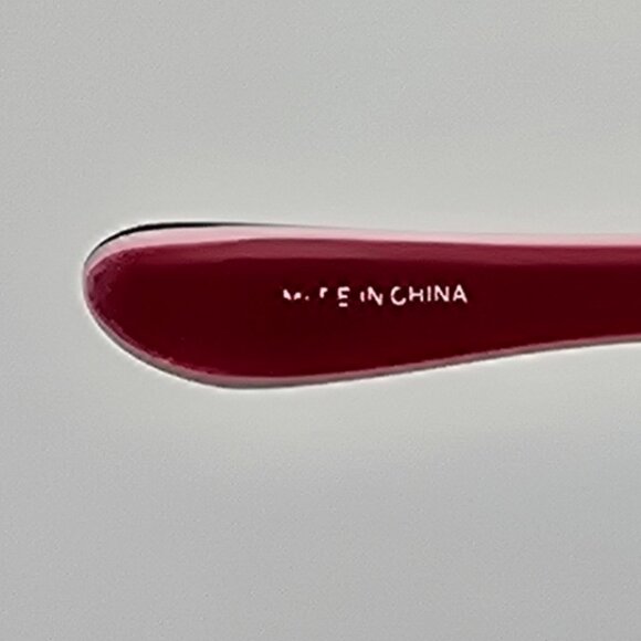 Kate Spade New York Bri DC8 XO Gloss Black on Red Cat Eye Sunglasses Frame 54mm - Picture 7 of 14